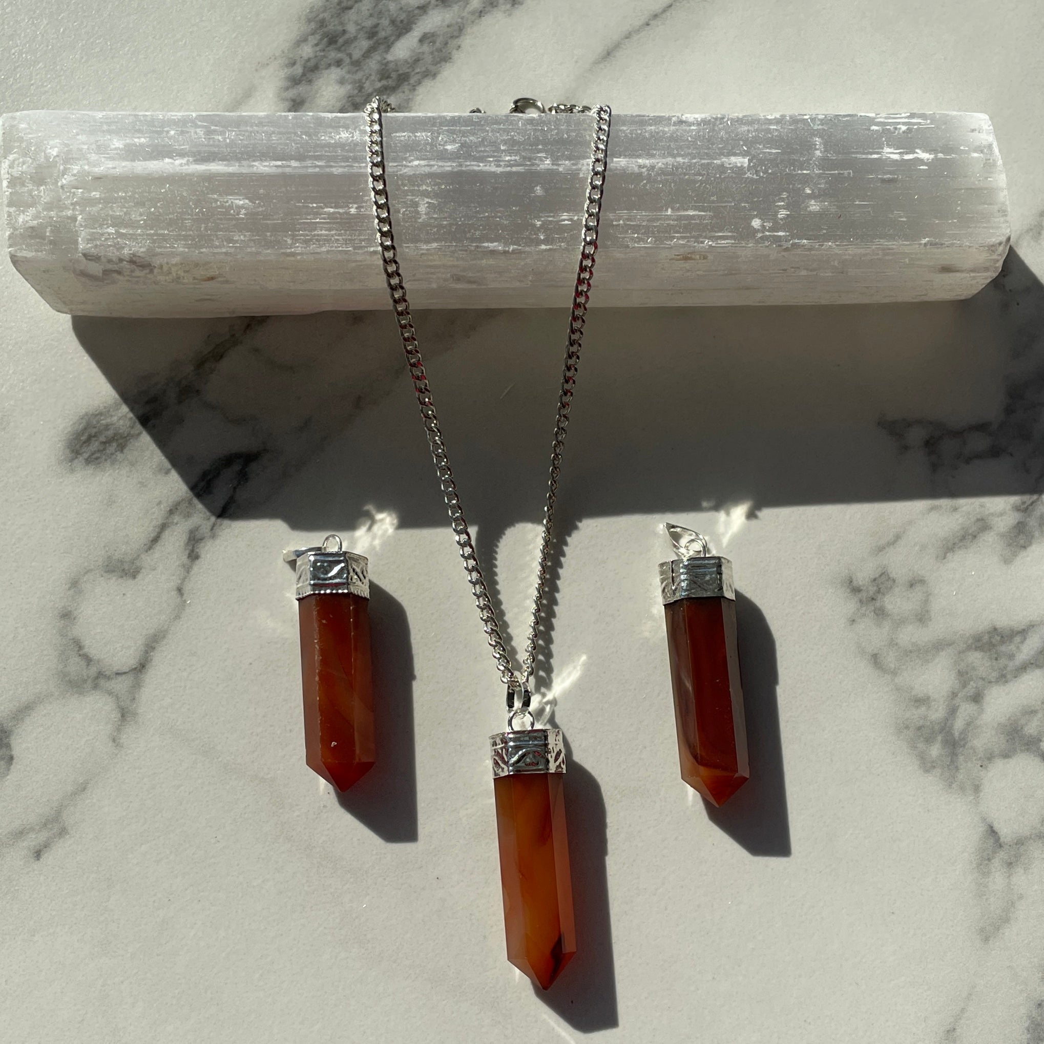 Carnelian - Cap Point Pendant Carnelian - Cap Point Pendant